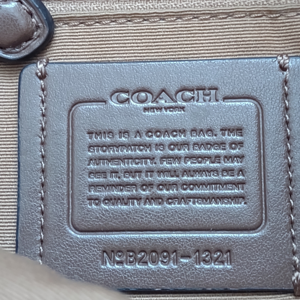 Coach chalk gold Remi refined pebble leather hobo crossbody bag - Picture 2 of 15